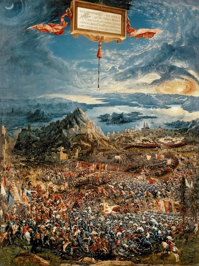 La battaglia di Isso, o La vittoria di Alessandro Magno, 1529 da Albrecht Altdorfer